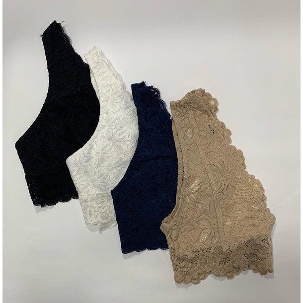 Bralette de encaje Ambiance, color beige
