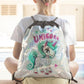 Bolso de espalda en tela con Unicornio, color plateado con negro. - The Gift Shop Costa Rica