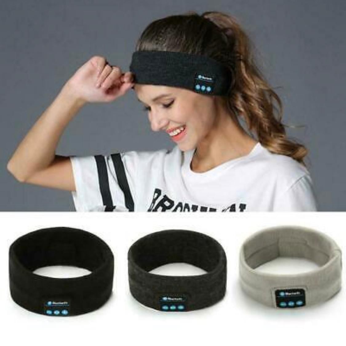 Vincha/Banda para hacer ejercicio con Bluetooth 5.0 - Gris Oscuro - The Gift Shop Costa Rica