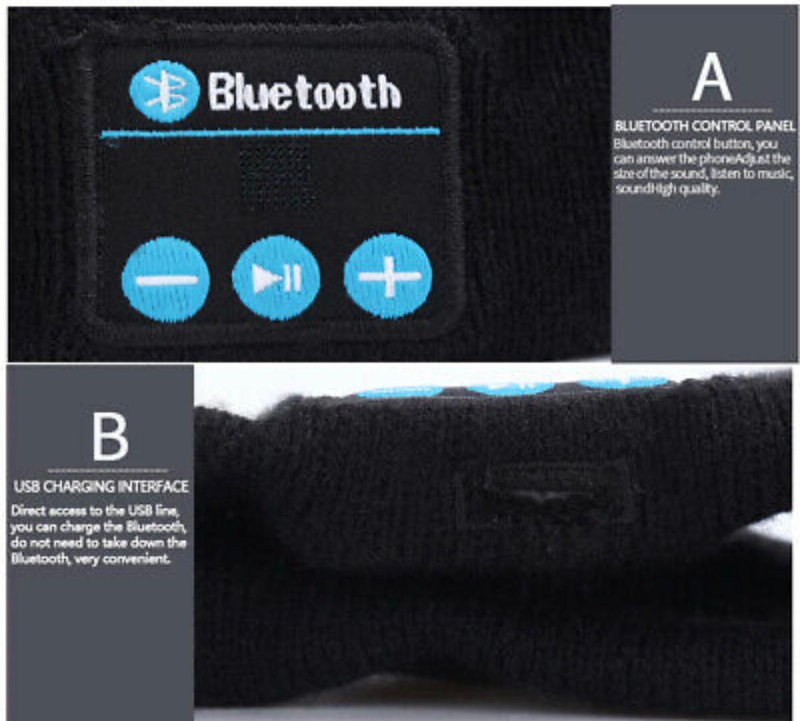 Vincha/Banda para hacer ejercicio con Bluetooth 5.0 - Negro - The Gift Shop Costa Rica