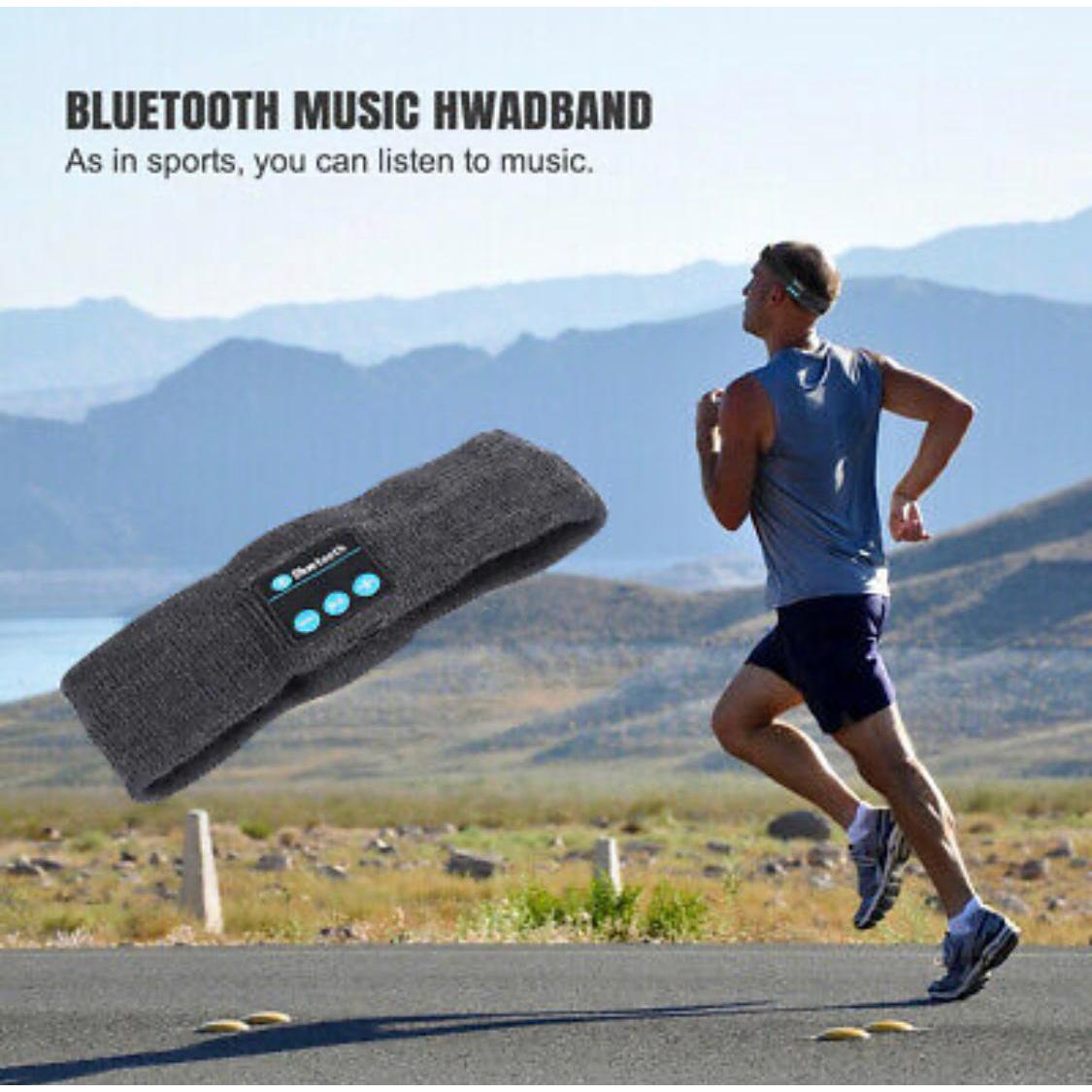 Vincha/Banda para hacer ejercicio con Bluetooth 5.0 - Gris Oscuro - The Gift Shop Costa Rica