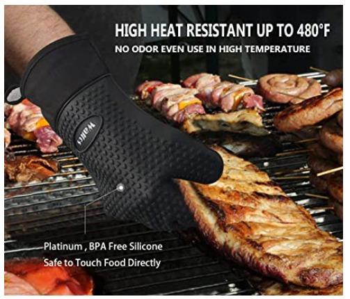 Walfos – Juego de garras de metal para manipular carne con guantes de silicona - The Gift Shop Costa Rica