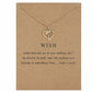 Collar dorado "Wish" Deseo con dije corazón