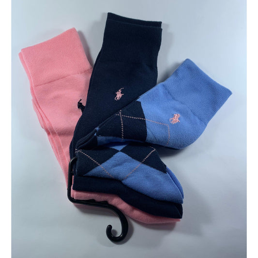 Medias Hombre - Polo - Color Celeste, Azul y Rosado - The Gift Shop Costa Rica