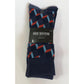 Medias de Hombre - Basic outfitters - 4 pares azul oscuro con estampado (Dry Motion) - The Gift Shop Costa Rica