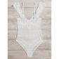 Lencería tipo Bodysuit en encaje.