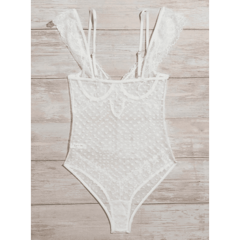 Lencería tipo Bodysuit en encaje.