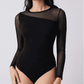 SHEIN - Body manga larga, color negro, talla: S