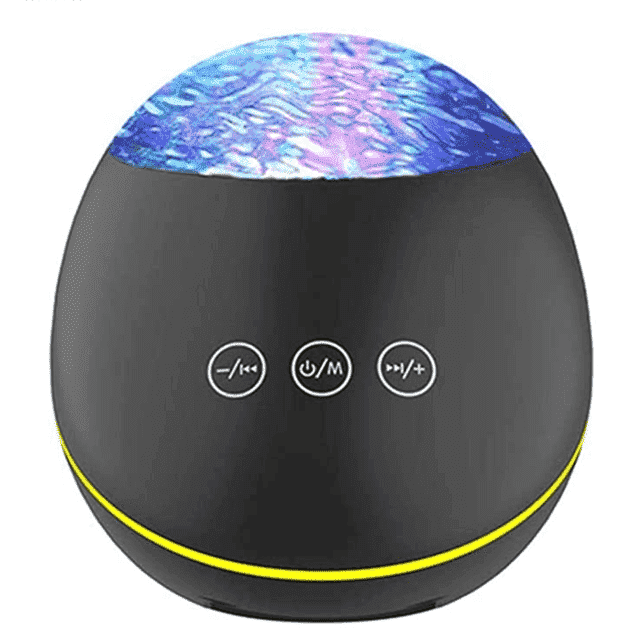 Proyector de luz con parlante bluetooth.