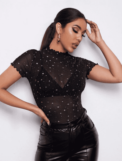 Blusa de transparencia.